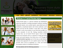 Tablet Screenshot of centralflinjury.com